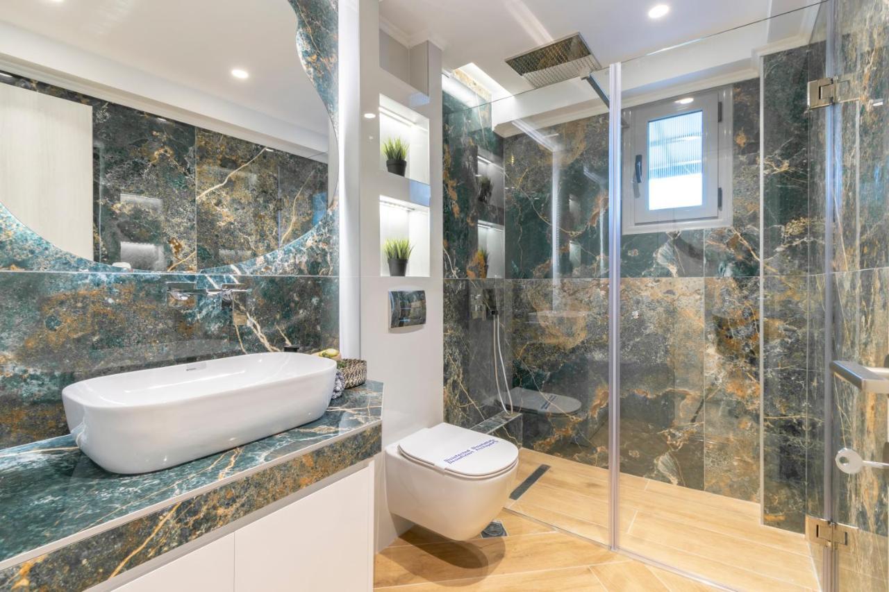 Sithoniars Luxury Ground Floor Apartment With Private Garden Neos Marmaras Exteriör bild