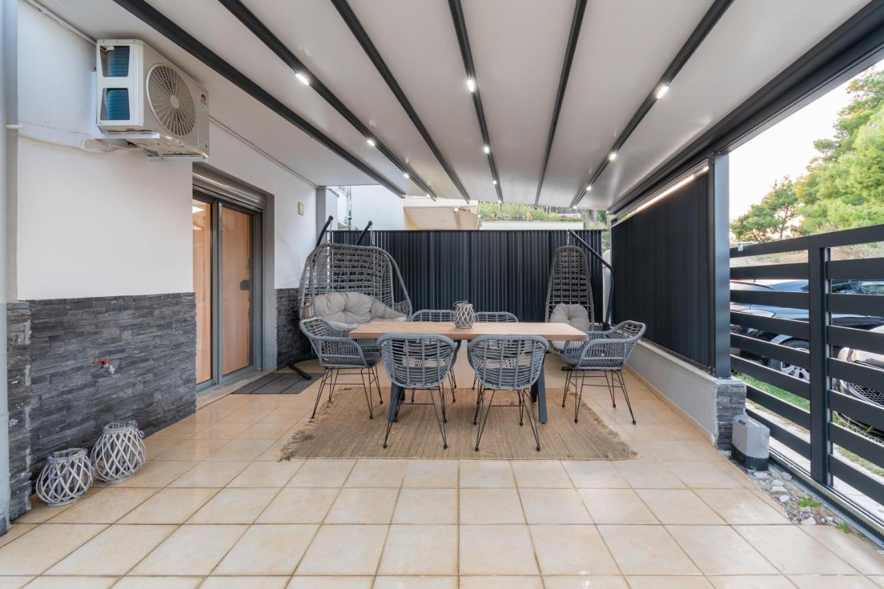 Sithoniars Luxury Ground Floor Apartment With Private Garden Neos Marmaras Exteriör bild