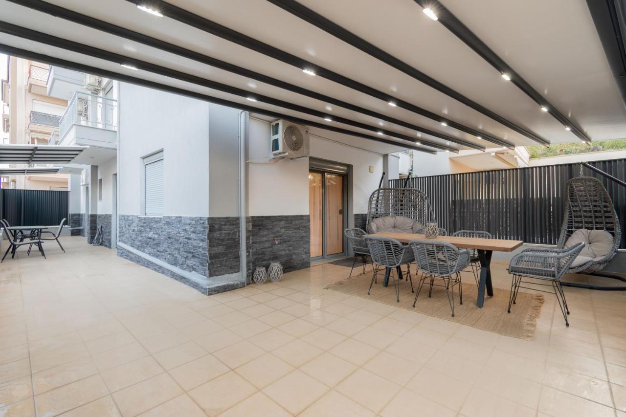 Sithoniars Luxury Ground Floor Apartment With Private Garden Neos Marmaras Exteriör bild